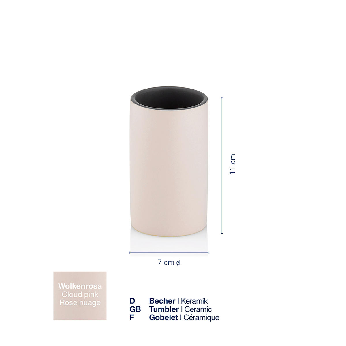 ZAHNPUTZBECHER MATSI  - Basics, Keramik (7/11cm) - Kela