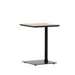 BEISTELLTISCH 45/45/55 cm Eiche furniert Eichefarben, Schwarz quadratisch  - Eichefarben/Schwarz, Design, Holz/Holzwerkstoff (45/45/55cm) - Landscape