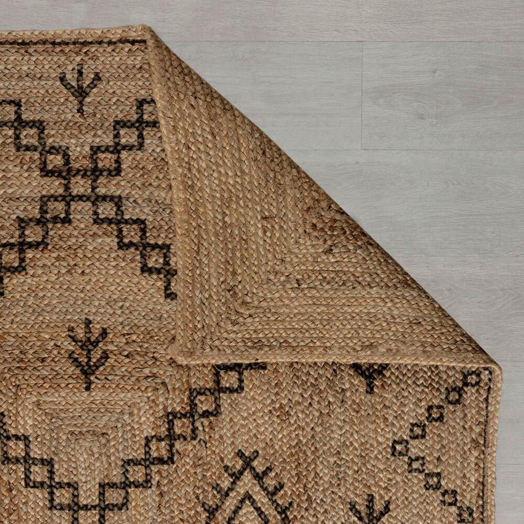Thumbnail - Xora Handwebteppich Habib Jute, Natur, Textil, Vintage, rechteckig, 160x230 cm, Reach, AZO-frei, Handmade in India, für ...