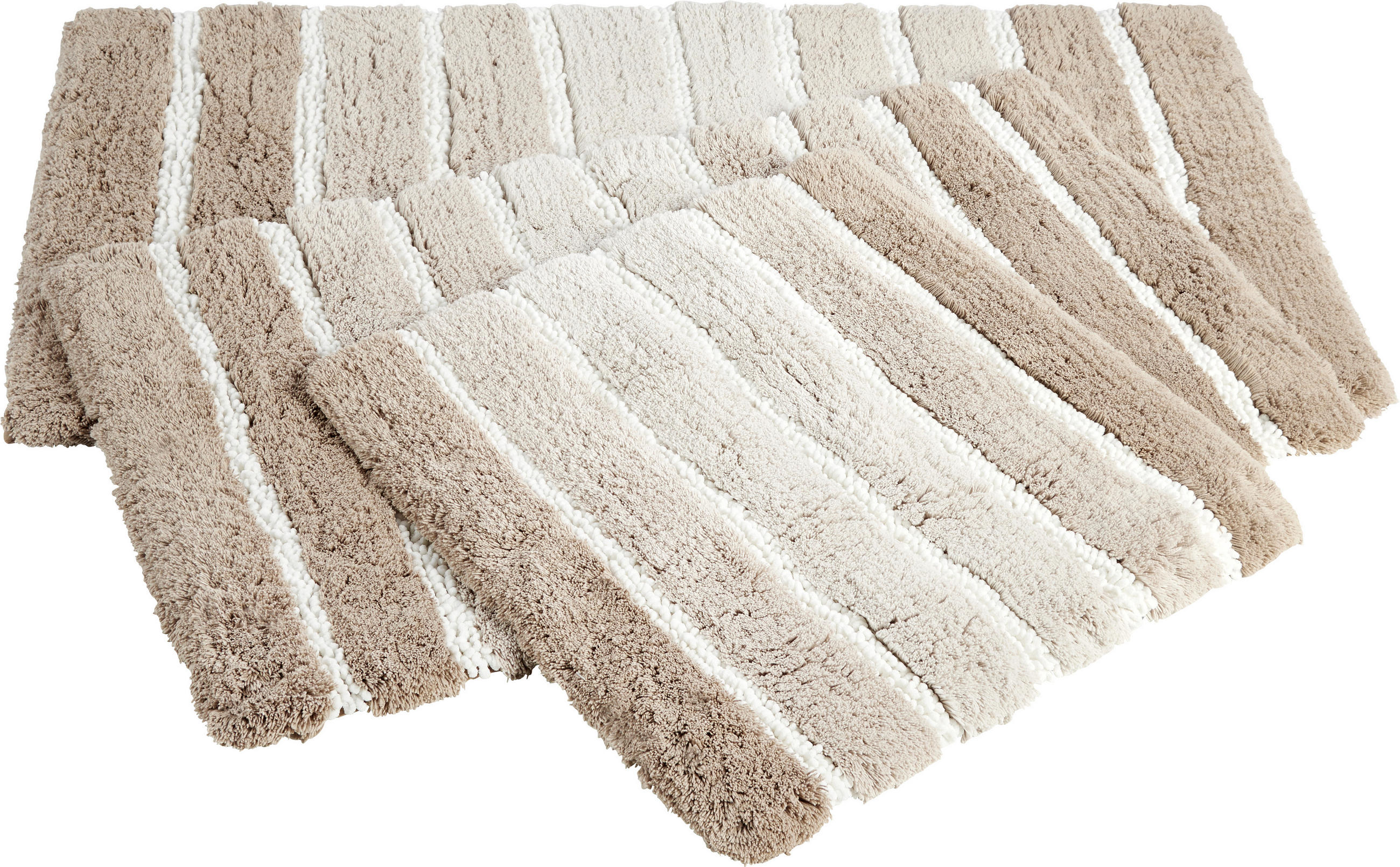 BADTEPPICH Beige 60/60 cm  - Beige, Basics, Kunststoff/Textil (60/60cm) - Kleine Wolke
