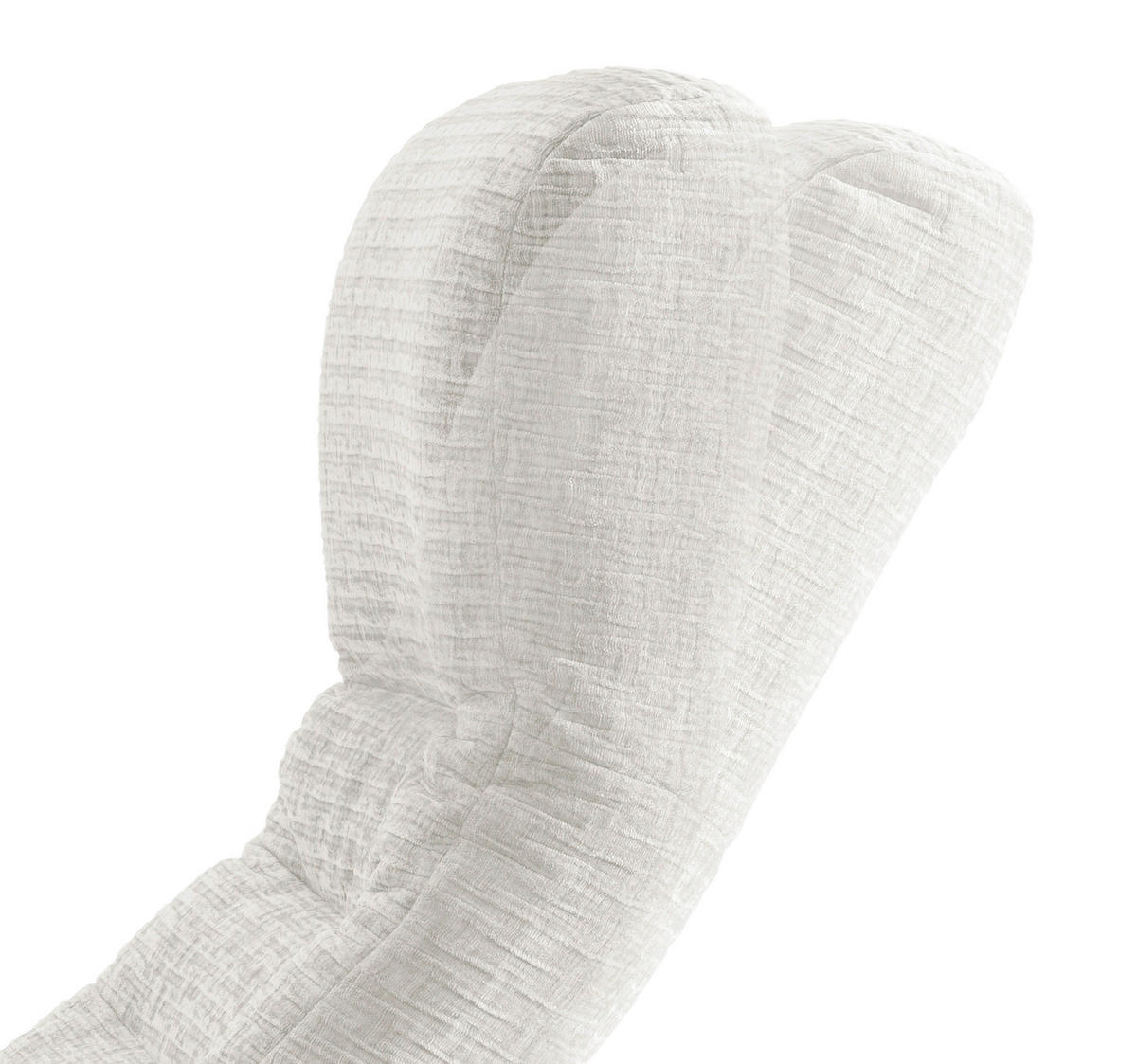 RELAXSESSEL in Textil Weiss  - Weiss/Schwarz, Modern, Textil/Metall (72/118/85-165cm) - Livetastic