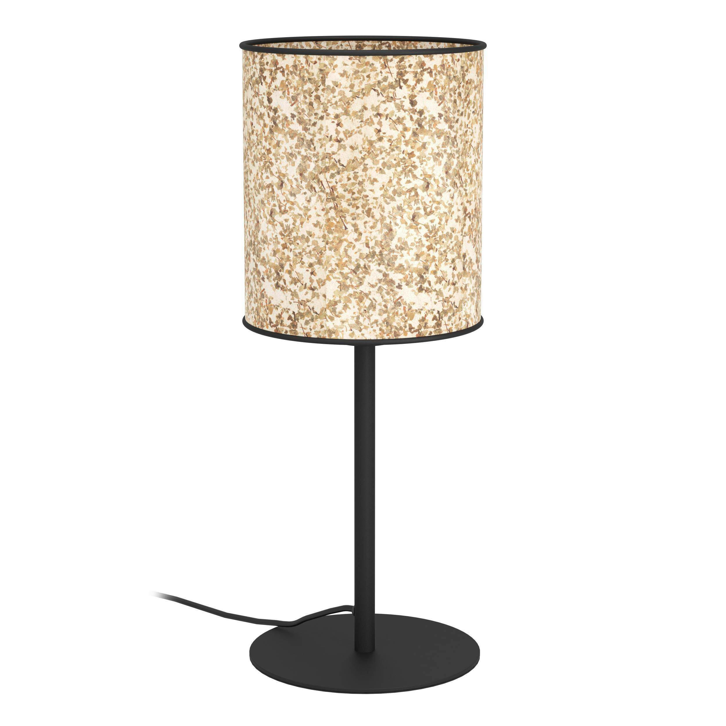 STOLNÁ LAMPA, 18/48/18 cm - čierna/zelená, Basics, kov/textil (18/48/18cm)