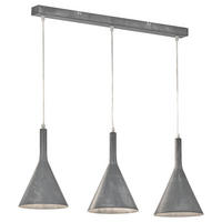 Lampă Suspendată 77/18,5/140 cm  - gri, Design, metal (77/18,5/140cm) - Fischer & Honsel