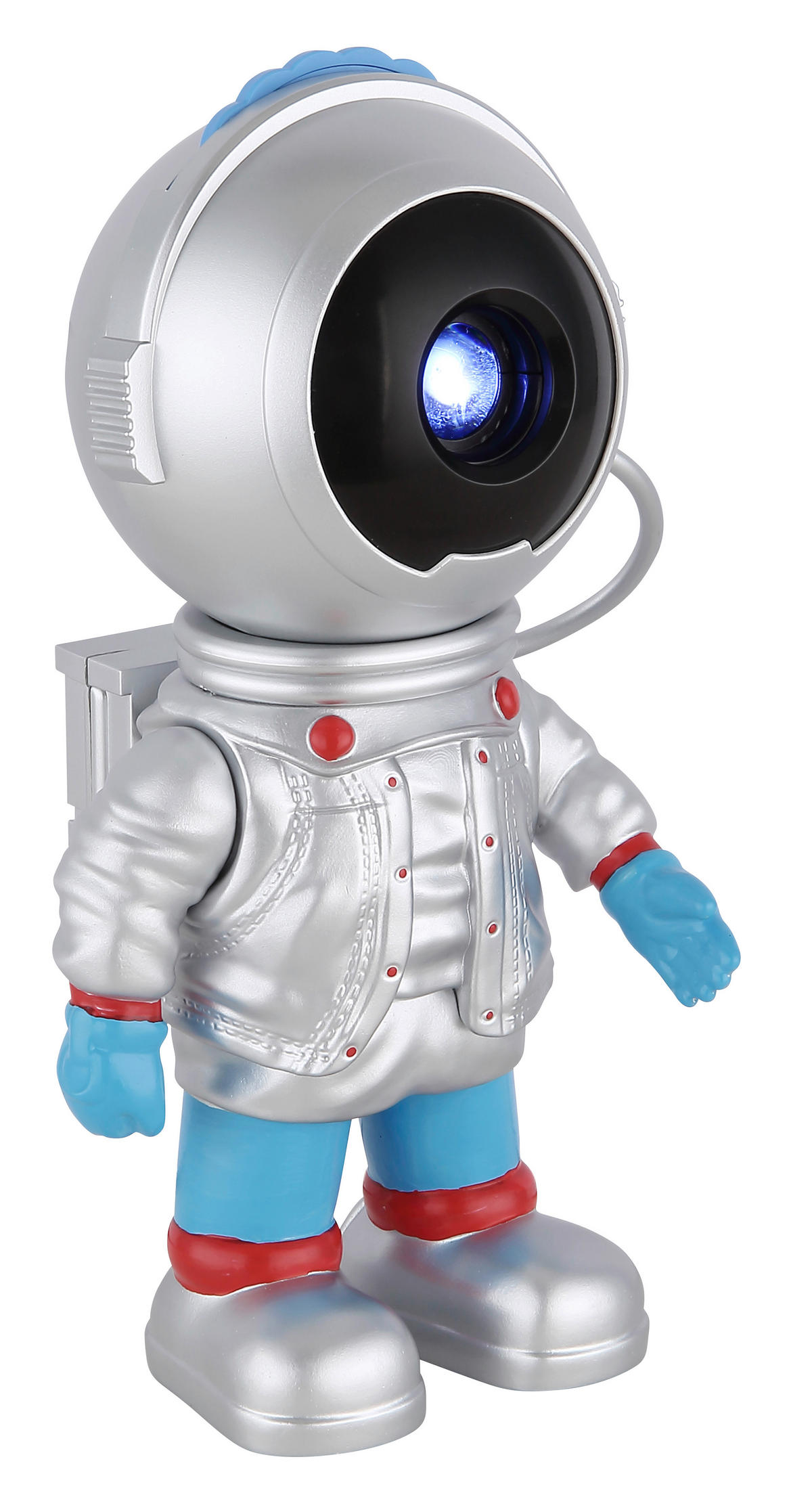 LED-DEKOLEUCHTE 9,5/7/18,5 cm   - Blau/Rot, Trend, Kunststoff (9,5/7/18,5cm) - Globo