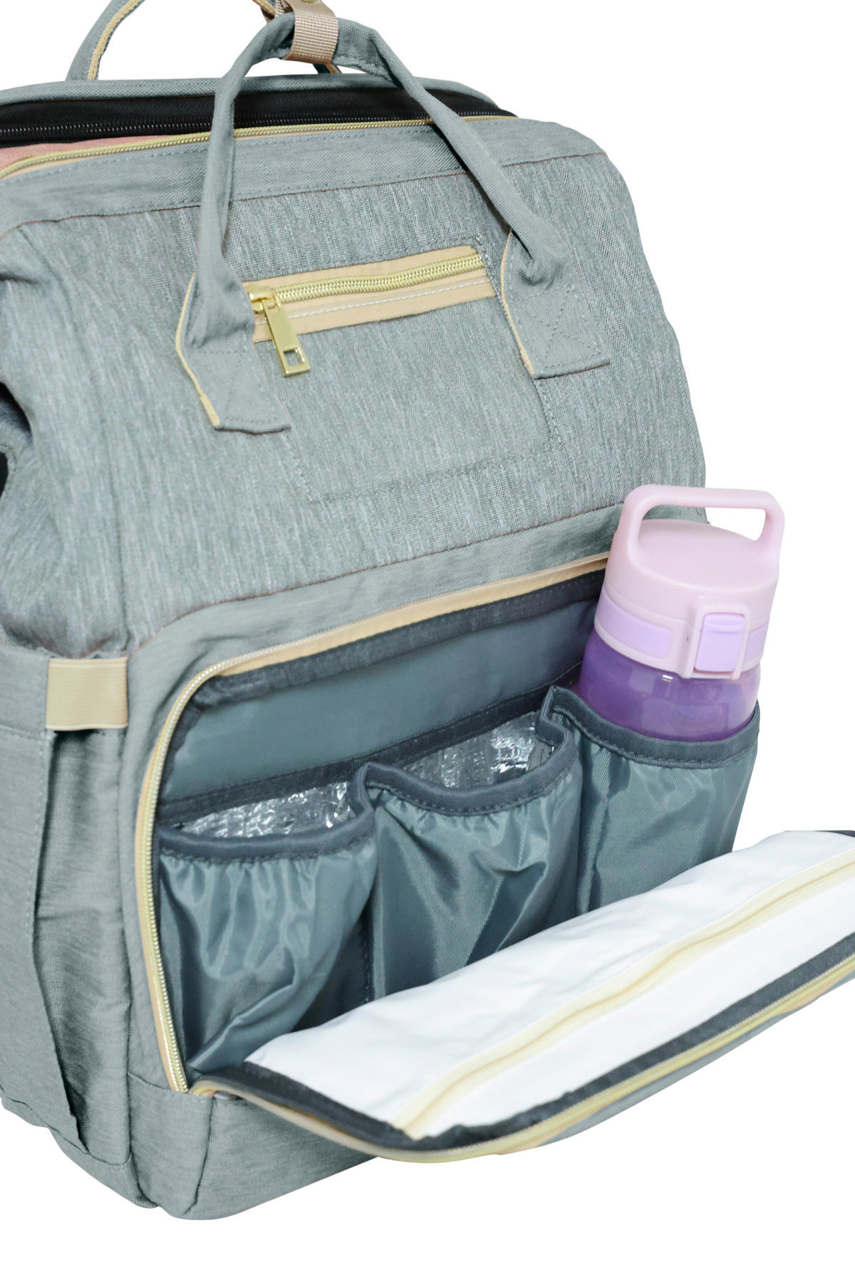 WICKELRUCKSACK Stella Bag Premium  - Grau, Basics, Textil (30/40/21cm)