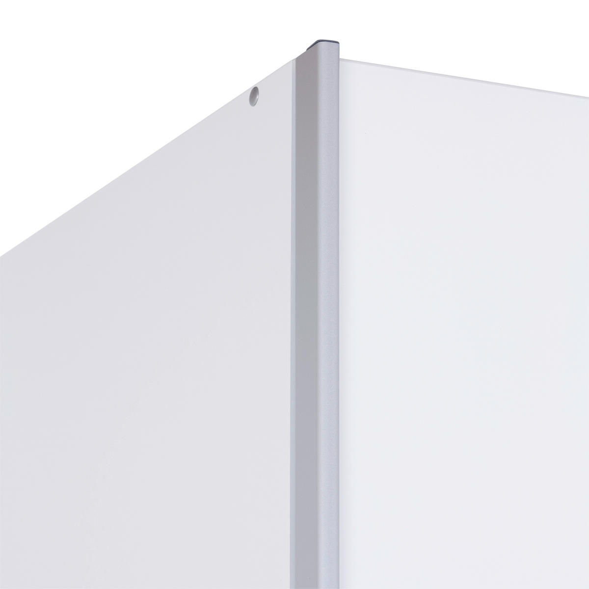 SCHWEBETÜRENSCHRANK 181/229/62 cm 2-türig Silberfarben, Weiß  - Silberfarben/Alufarben, MODERN, Holzwerkstoff/Metall (181/229/62cm) - Luca Bessoni
