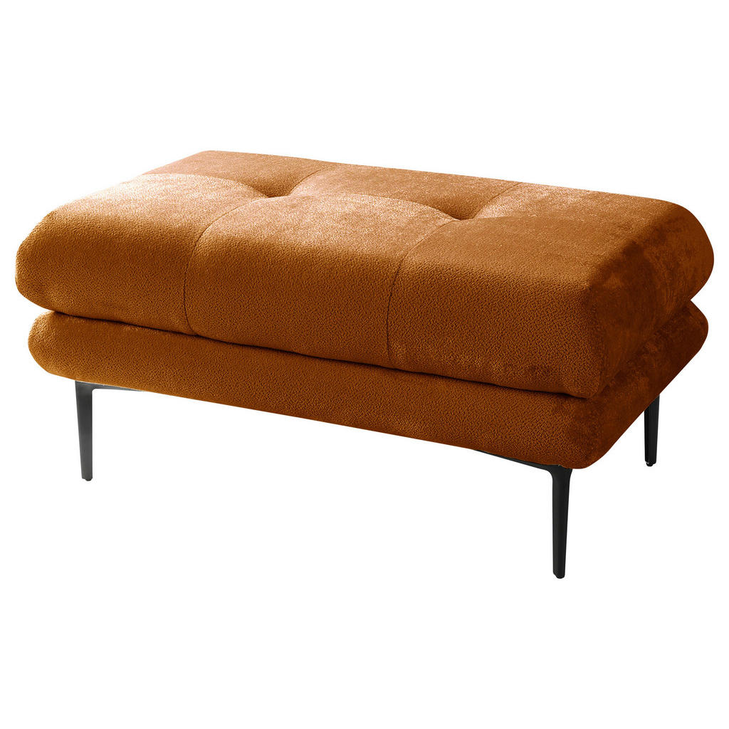 Thumbnail - Mid.you Hocker, Rost, Textil, rechteckig, 80x48x80 cm, Made in EU, Stühle