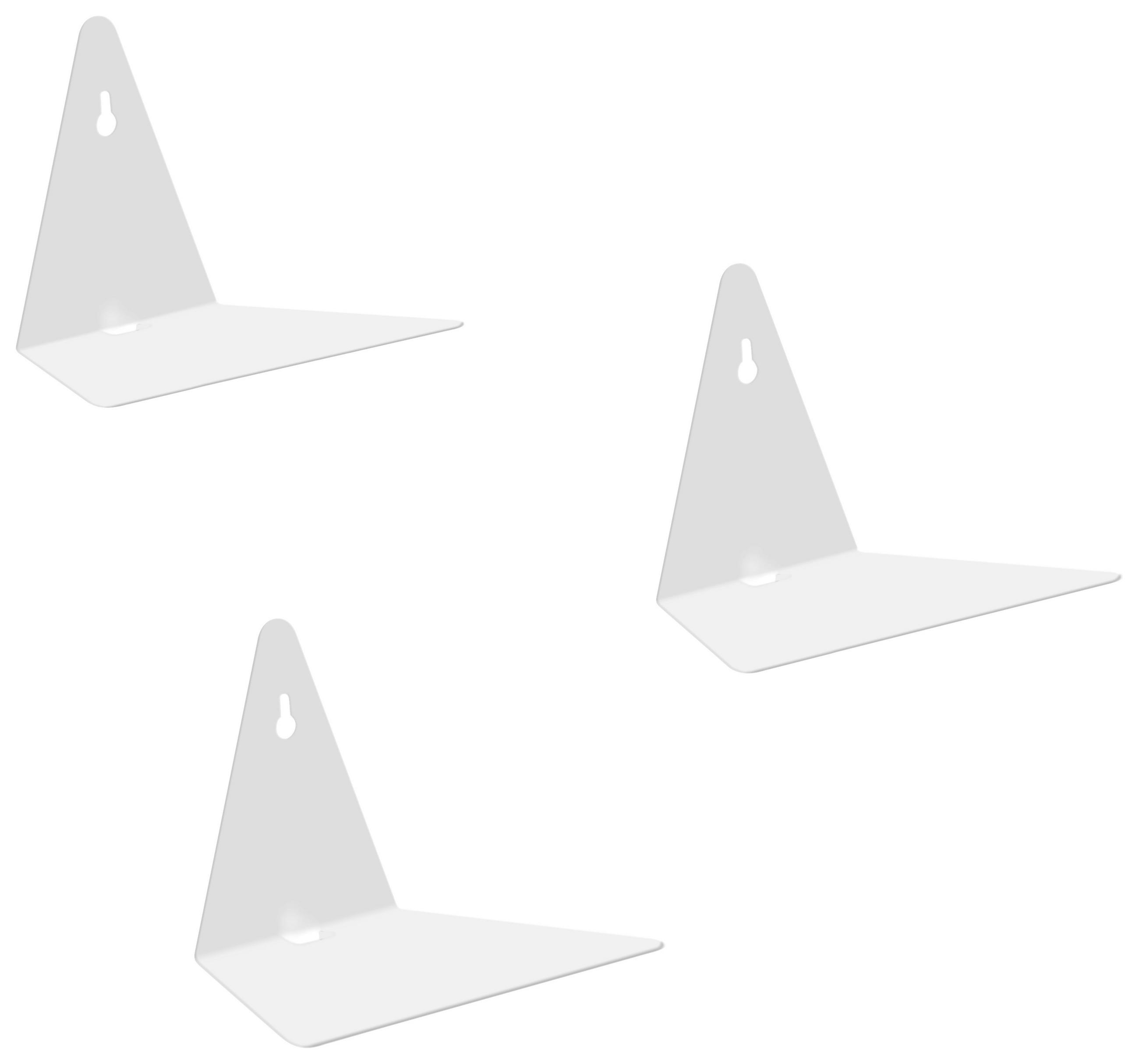 WANDREGALSET 17/13/12 cm  - Weiß, Basics, Metall (17/13/12cm) - Livetastic