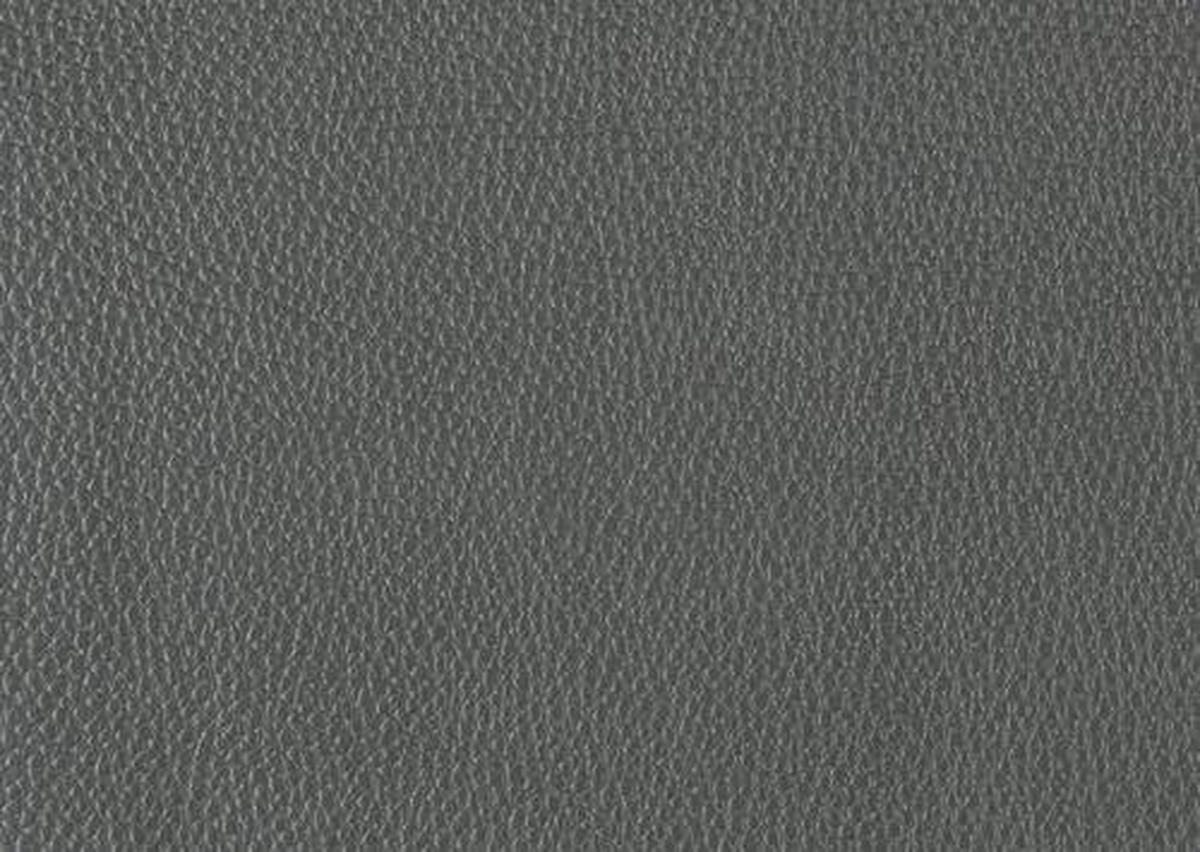 2-SITZER-SOFA Echtleder Anthrazit  - Anthrazit/Schwarz, Design, Leder/Metall (180/82/92cm) - Johann Jakob