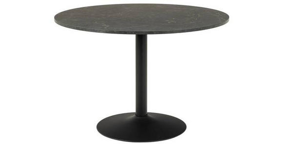 ESSTISCH in Holzwerkstoff - Schwarz, Design, Holzwerkstoff/Metall (110/74cm) - Carryhome