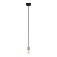 HÄNGELEUCHTE 5/150 cm    - Silberfarben/Schwarz, Basics, Metall (5/150cm) - Eglo