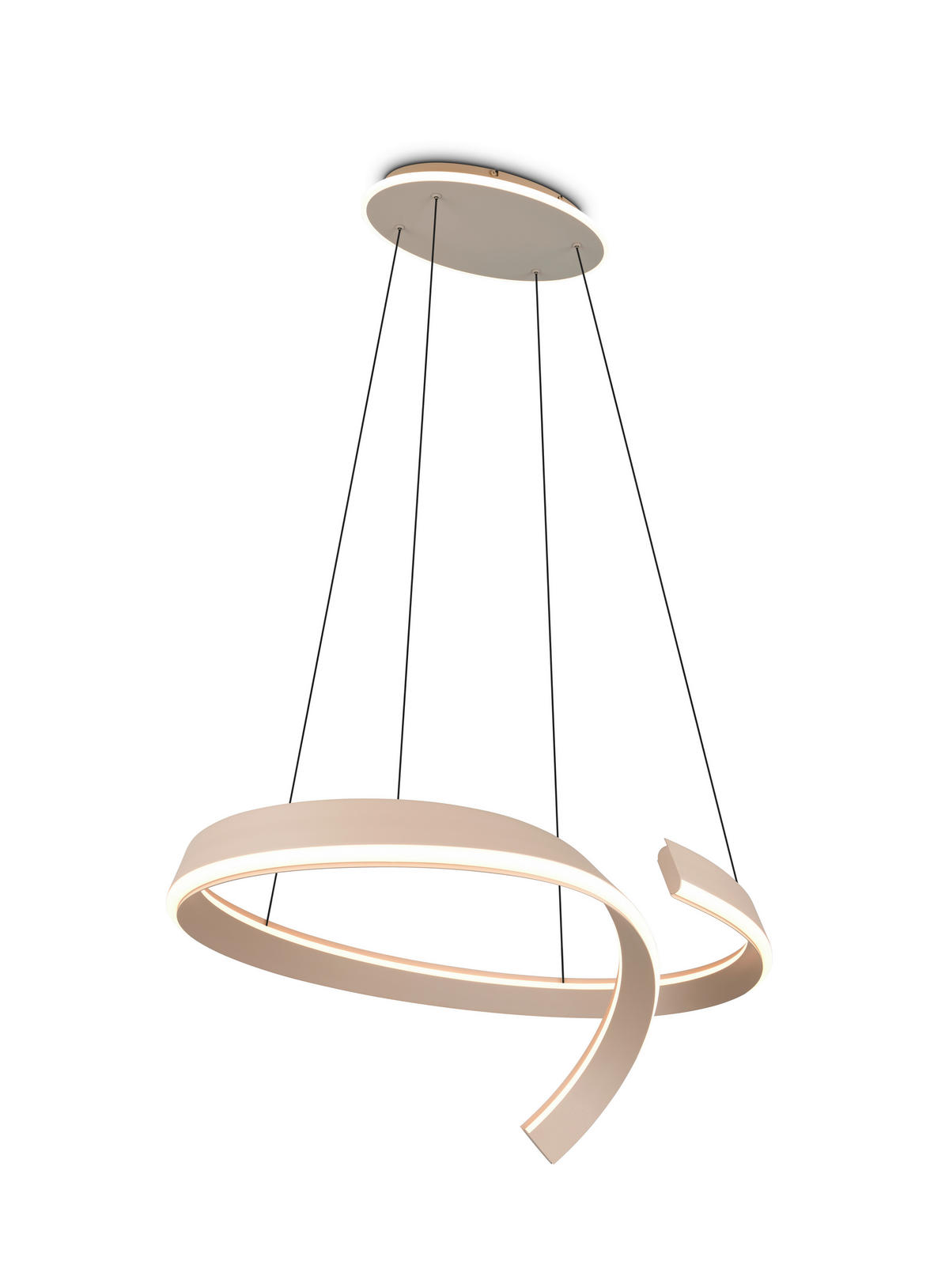 LED-HÄNGELEUCHTE CIRONDA 81/200/55 cm  - Beige, Design, Metall (81/200/55cm) - Cinque