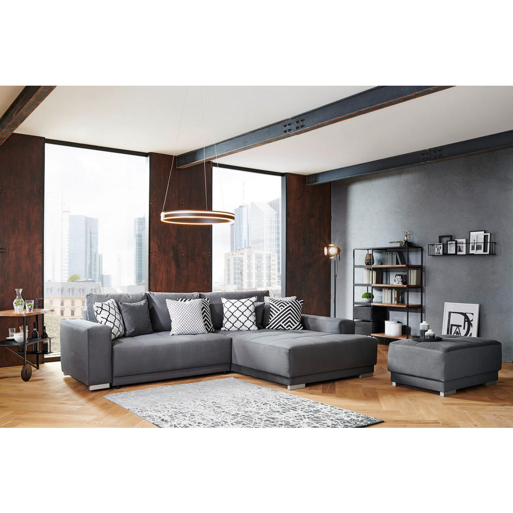 Thumbnail - Cantus Ecksofa, Rotbraun, Textil, 3-Sitzer, Füllung: Schaumstoff, Ottomane rechts, L-Form, 293x195 cm, Stoffauswahl, sei...