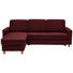 WOHNLANDSCHAFT in Leder Rot - Eichefarben/Rot, KONVENTIONELL, Leder/Holz (165/245cm) - Xora WOHNLANDSCHAFT in Leder Rot - Eichefarben/Rot, KONVENTIONELL, Leder/Holz (165/245cm) - Xora