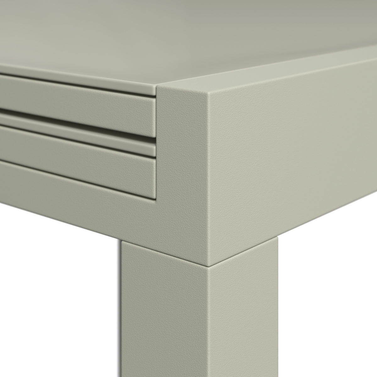 BALKONTISCH  - Beige, MODERN, Glas/Metall (160/80/75/80cm) - Ambia Garden