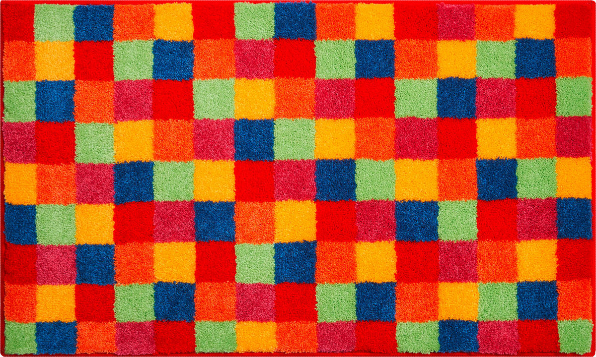 BADEMATTE Multicolor 65/115 cm  - Multicolor, Basics, Kunststoff/Textil (65/115cm) - Grund