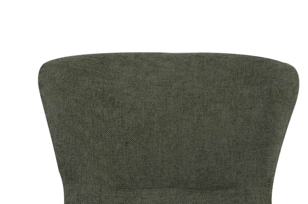 SESSEL in Bouclé Grün  - Schwarz/Grün, MODERN, Textil/Metall (77/106.5/84cm) - Livetastic