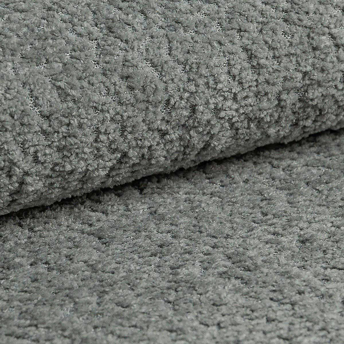 ECKSOFA in Chenille Grau  - Schwarz/Grau, Konventionell, Kunststoff/Textil (233/193cm) - Carryhome