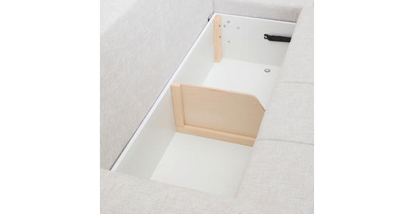 ECKSOFA  in Mikrofaser Naturfarben  - Schwarz/Naturfarben, KONVENTIONELL, Kunststoff/Textil (295/169cm) - Carryhome