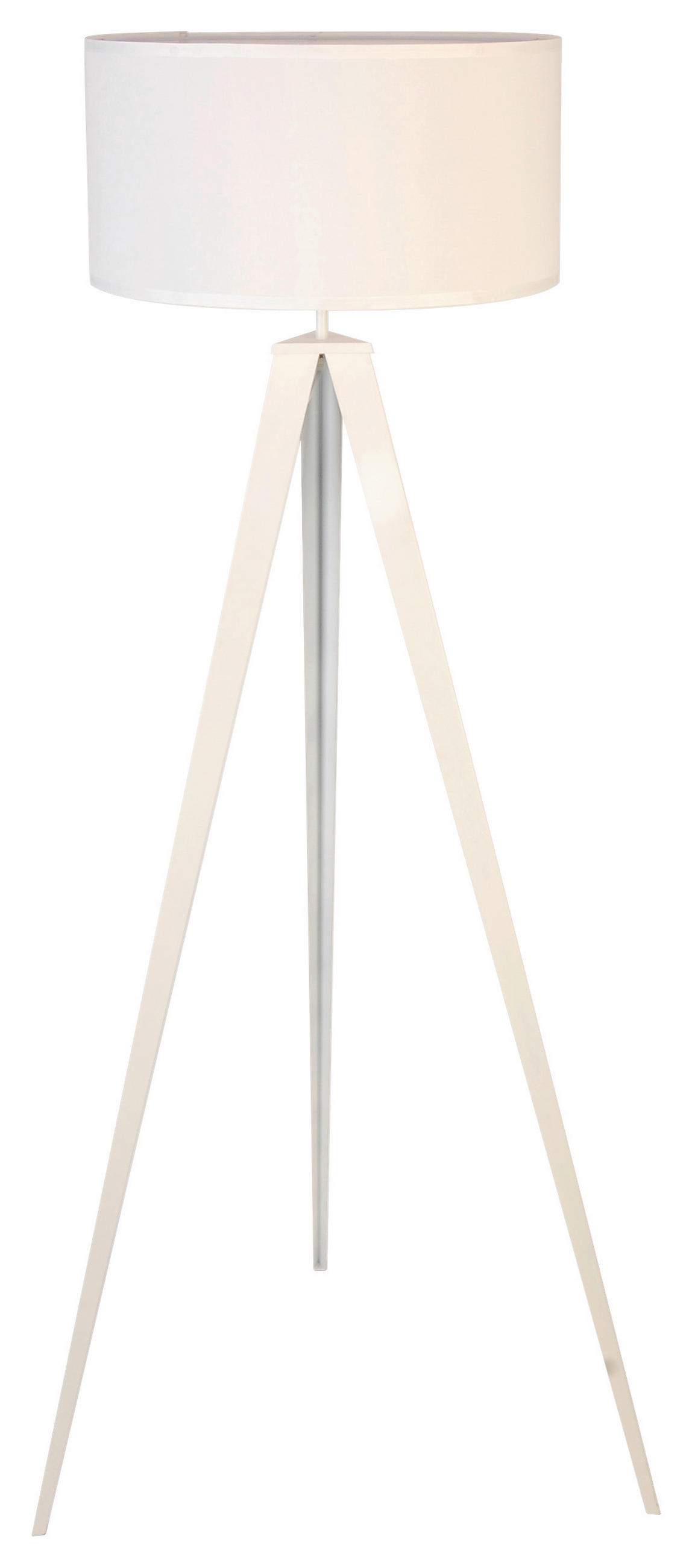 STEHLEUCHTE 45/153 cm    - Weiß, Trend, Kunststoff/Textil (45/153cm) - Novel