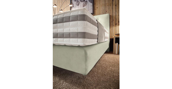 BOXSPRINGBETT 180/200 cm  in Ecru  - Ecru, KONVENTIONELL, Holz/Textil (180/200cm) - Dieter Knoll