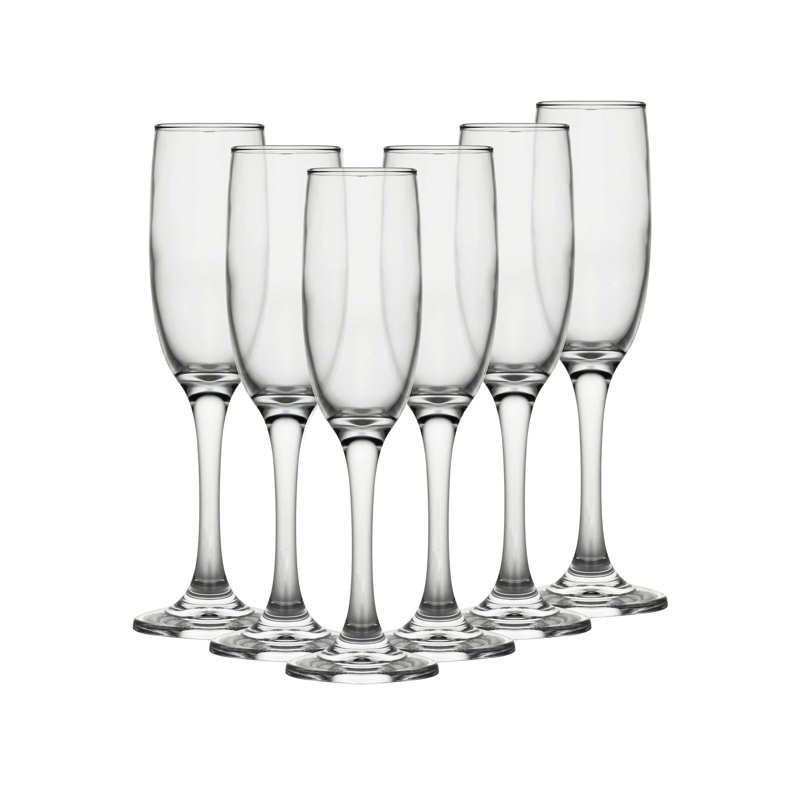 GLÄSERSET 6-teilig  - Transparent, Basics, Glas (6,8/21,5cm) - Echtwerk