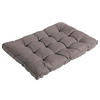 PALETTENKISSEN 120/10/80 cm  - Taupe, Basics, Textil (120/10/80cm)