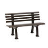 GARTENBANK 120/74/54 cm   - Braun, Basics, Kunststoff (120/74/54cm) - Modante