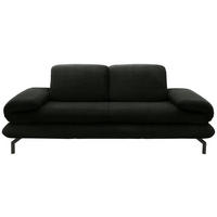 2,5-SITZER Webstoff Dunkelgrün  - Dunkelgrün/Schwarz, Design, Textil/Metall (224 (284)/83 (110)/98cm) - LOOKS by W.Joop