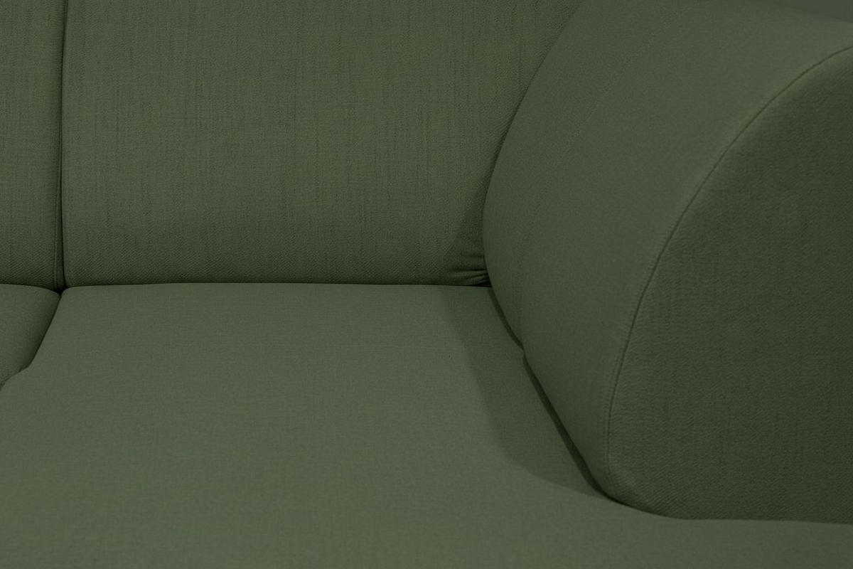 WOHNLANDSCHAFT NIKAS Grün Bouclé  - Buchefarben/Grün, Design, Holz/Textil (310/160/145cm) - MID.YOU