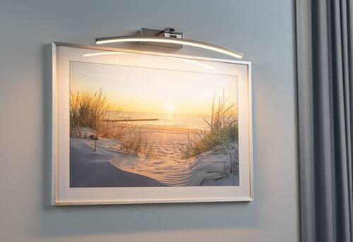 BILDERLEUCHTE 50/12/8,5 cm   - Alufarben, Design, Metall (50/12/8,5cm) - Paulmann