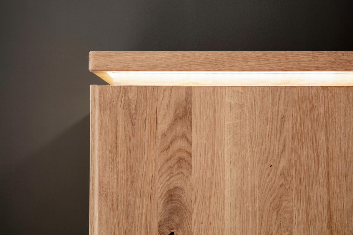 BETT 180/200 cm  in Eiche Bianco  - Eiche Bianco, Natur, Holz (180/200cm) - Linea Natura