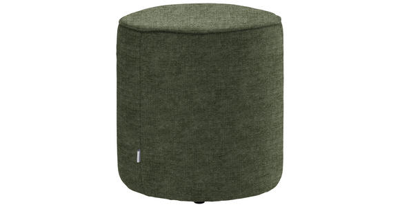 HOCKER in Textil Olivgrün  - Olivgrün, Design, Textil (44/46/44cm) - Belluti