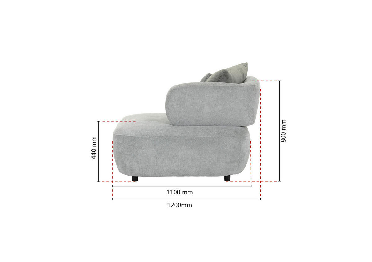 ECKSOFA Mintgrün Flachgewebe Zierkissen, Rückenkissen, Rücken echt, Sitztiefenverstellung  - Salbeigrün/Schwarz, MODERN, Kunststoff/Textil (190/240cm) - Ambia Home