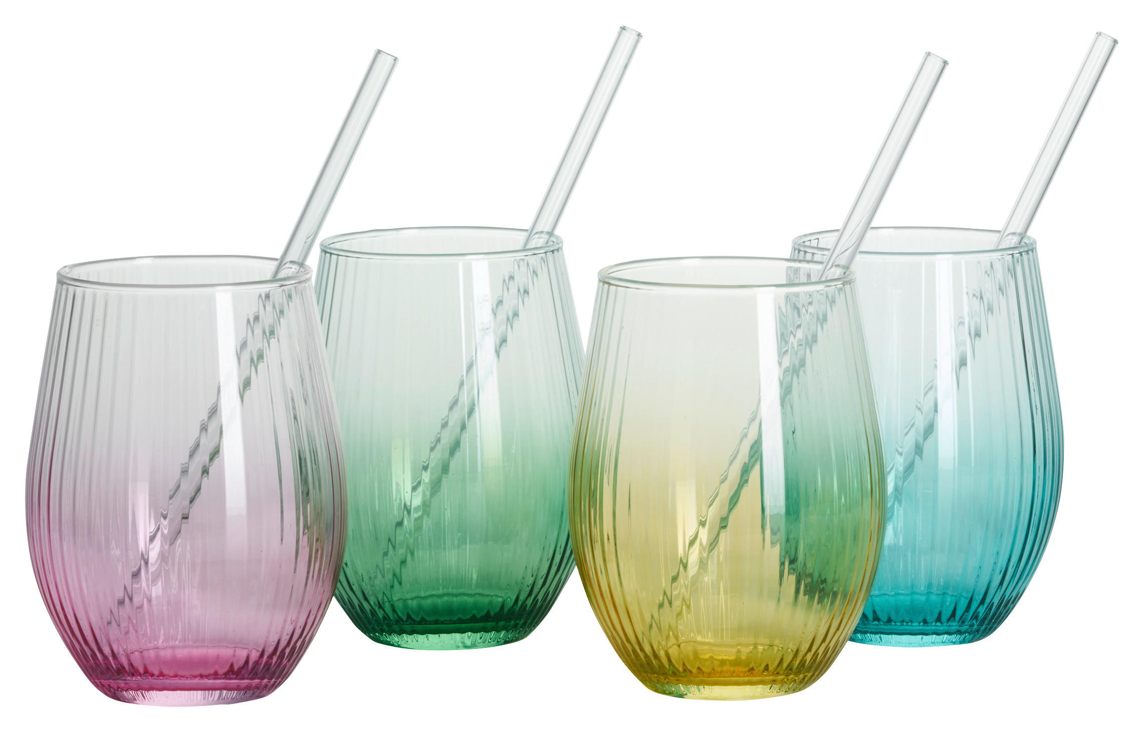 GLASSET Spritz Color Edition 4 delar  - klar/pink, Lifestyle, glas (20/20/14cm) - Ritzenhoff Breker