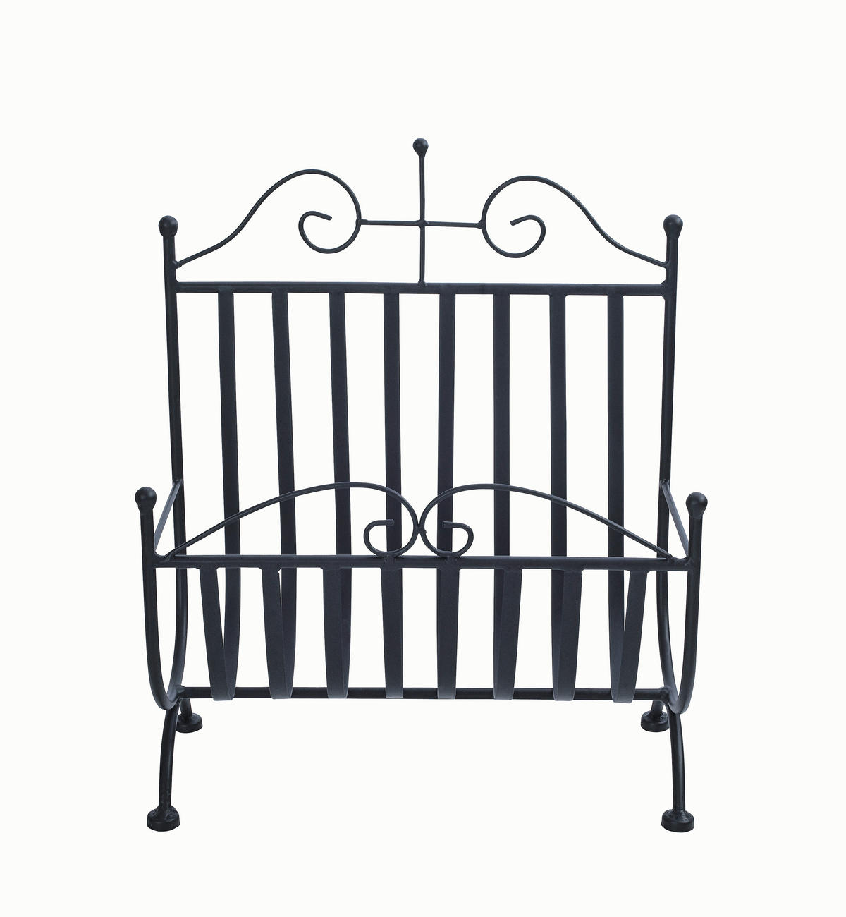 ZEITUNGSSTÄNDER Metall Schwarz  - Schwarz, Basics, Metall (37/44/18cm)