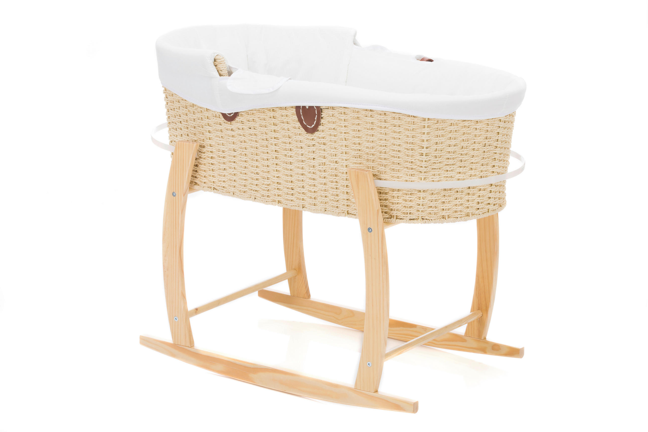 STUBENWAGEN Moseskorb   - Weiss/Naturfarben, Basics, Papier/Textil (88/30/48cm) - Fillikid