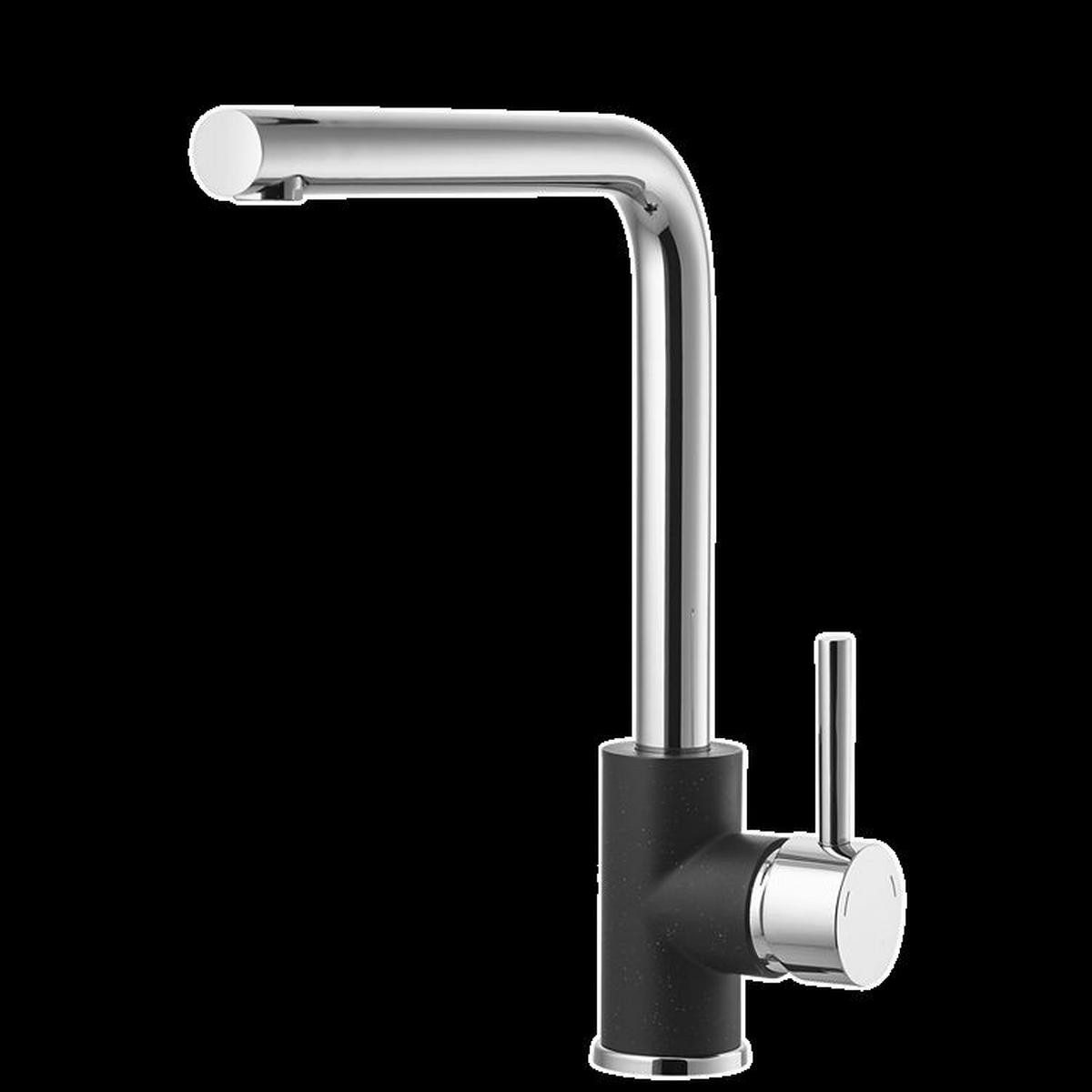 KUHINJSKA ARMATURA  crna, boja hroma  - boja hroma/crna, Osnovno, metal (31cm)