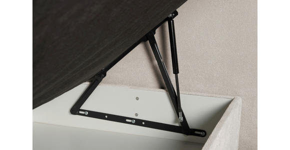BOXSPRINGBETT 160/200 cm  in Naturfarben  - Schwarz/Naturfarben, KONVENTIONELL, Kunststoff/Textil (160/200cm) - Carryhome
