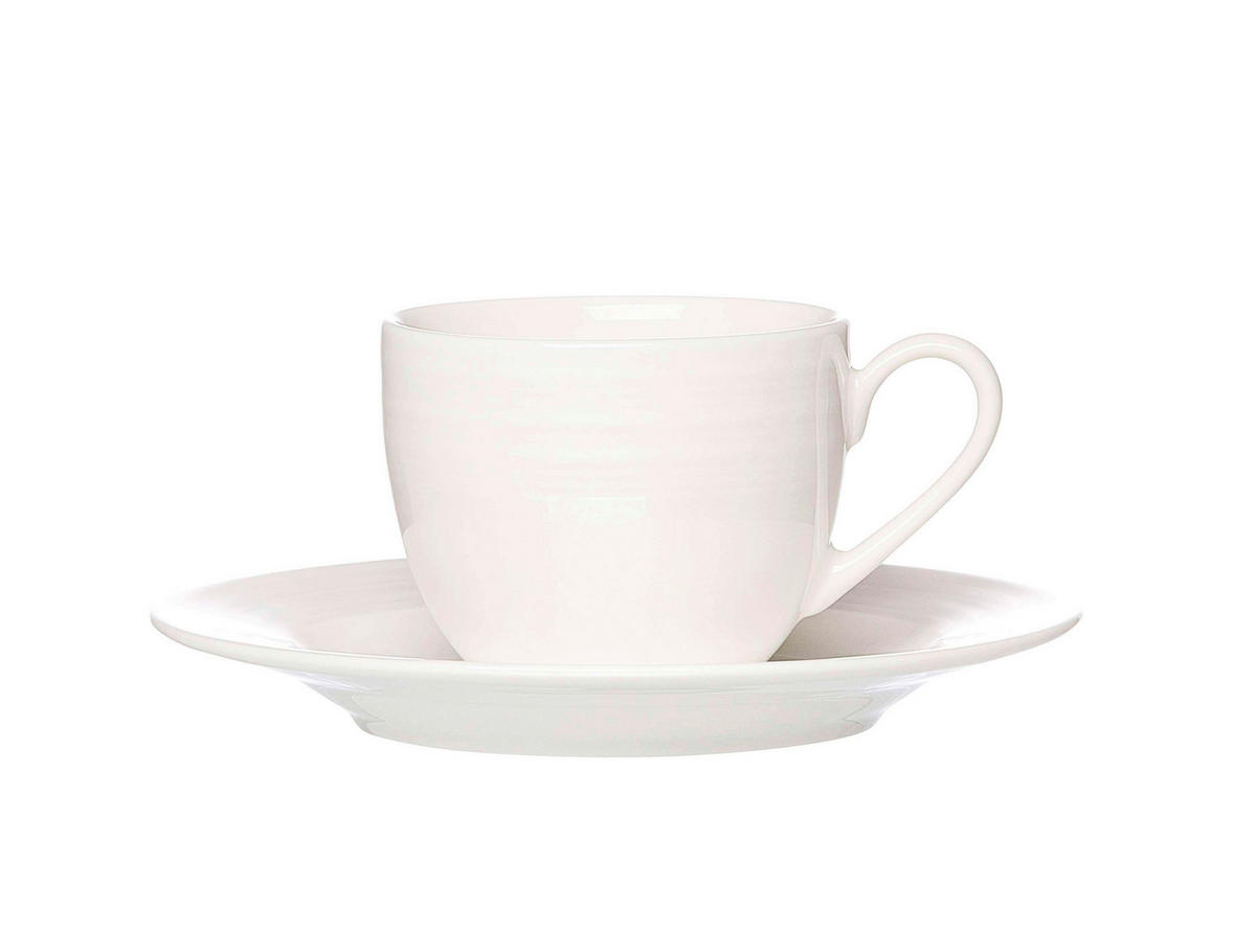 ESPRESSO-UNTERTASSE Levi Weiss  - Weiß, Basics, Keramik (12,5/12,5/1,5cm) - Ritzenhoff Breker