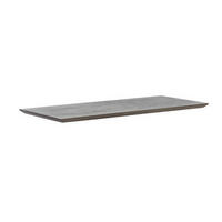 TISCHPLATTE Eiche massiv Grau, Eichefarben  - Eichefarben/Grau, Design, Holz (190/90/6cm) - Waldwelt