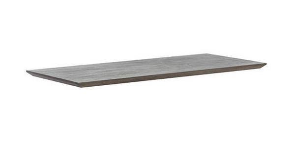 TISCHPLATTE Eiche massiv Grau, Eichefarben - Eichefarben/Grau, Design, Holz (190/90/6cm) - Waldwelt