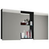 SPIEGELSCHRANK 112/59/12 cm  - Schwarz, MODERN (112/59/12cm) - MID.YOU