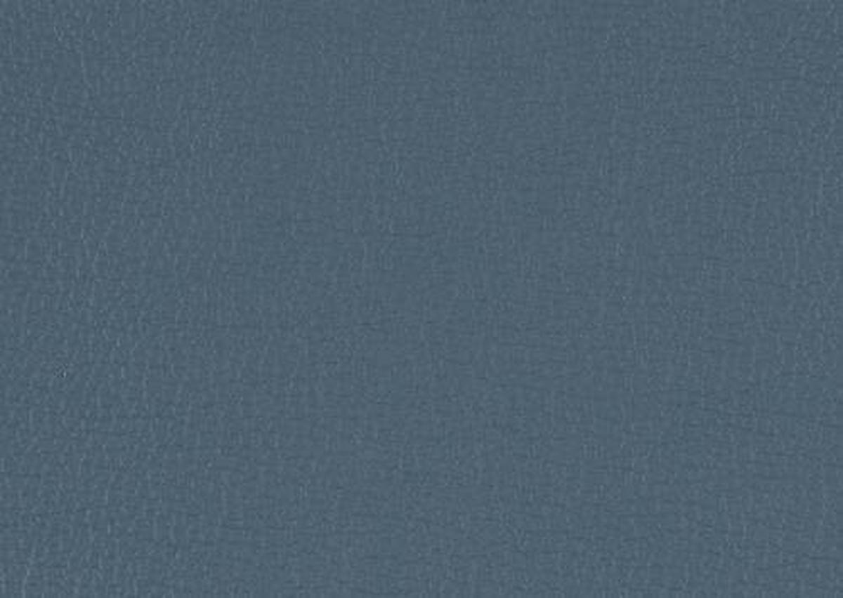 RELAXSESSEL in Leder Graublau  - Graublau/Schwarz, Design, Leder/Metall (64/112/80cm) - Cantus