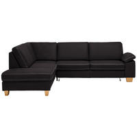 ECKSOFA Echtleder Dunkelbraun  - Eichefarben/Dunkelbraun, Konventionell, Leder/Holzwerkstoff (235/274cm) - Beldomo Premium