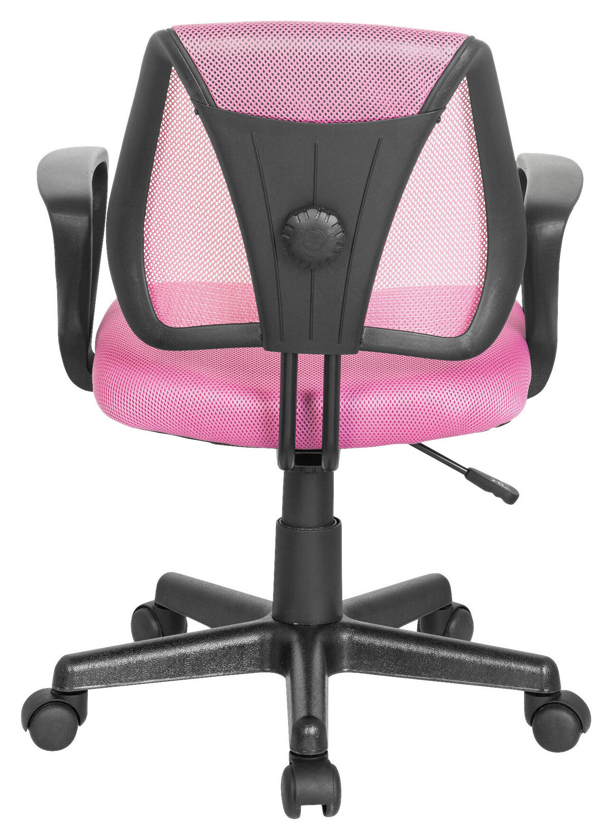 JUGENDDREHSTUHL Pink  - Pink/Schwarz, Basics, Kunststoff (58/75-92/45cm) - MID.YOU