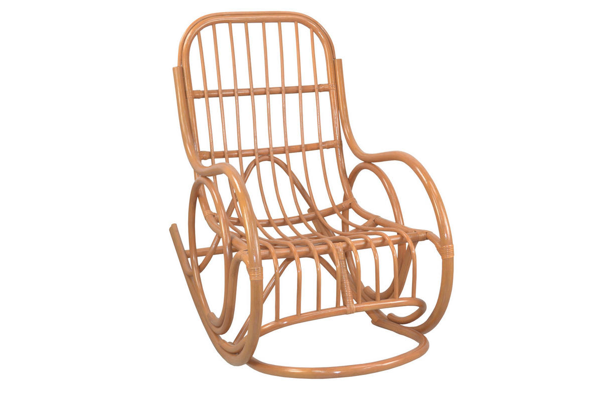 SCHAUKELSTUHL in Honig  - Creme/Honig, Natur, Holz/Textil (62/97/118cm) - MID.YOU