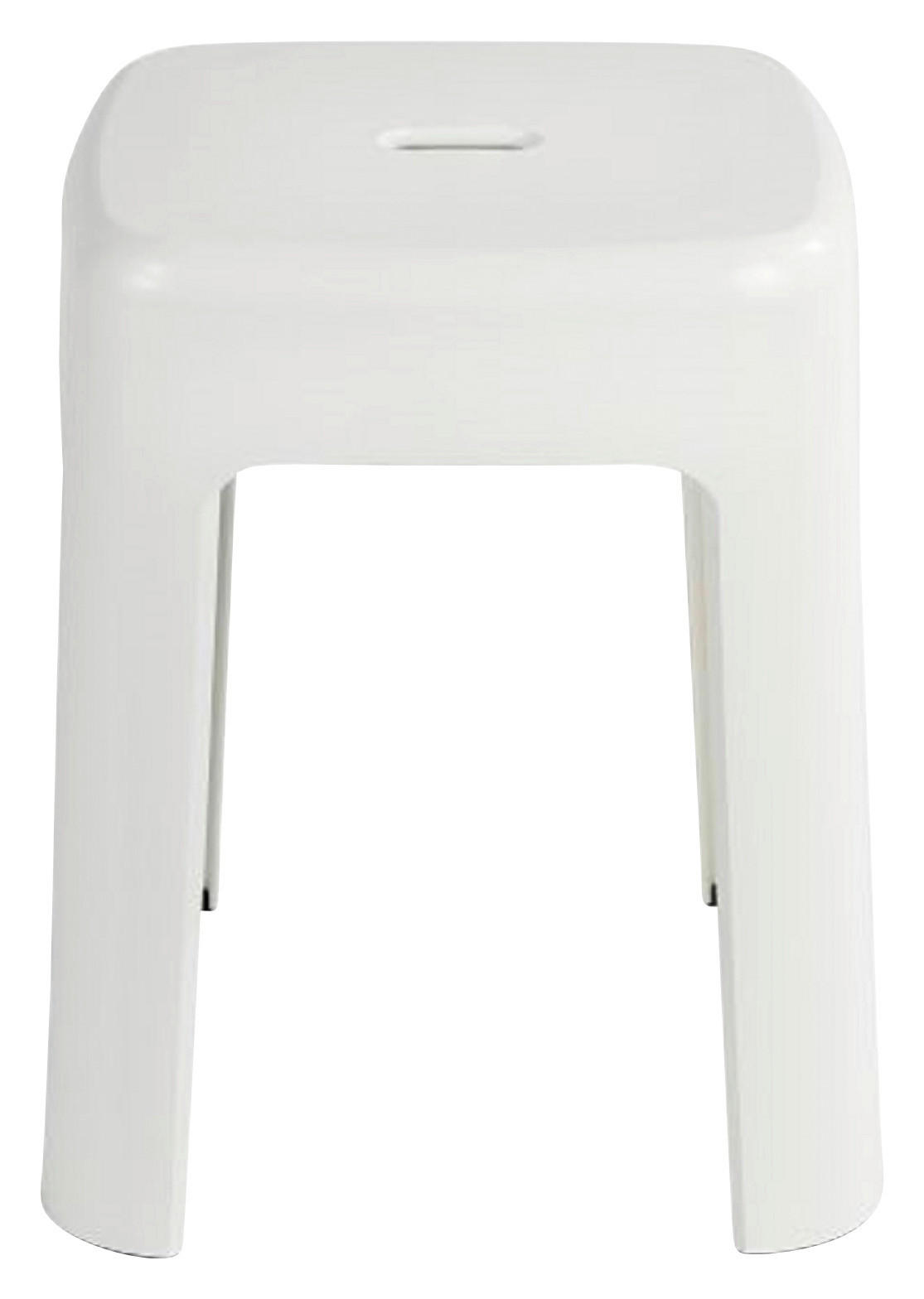 BADHOCKER - Weiß, Basics, Kunststoff (37/37/45,5cm) - Wenko