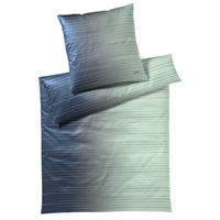 POSTELJNINA MOVE 200/200 cm mako saten modra, zelena  - modra/zelena, Konvencionalno, tekstil/naravni materiali (200/200cm) - Joop!