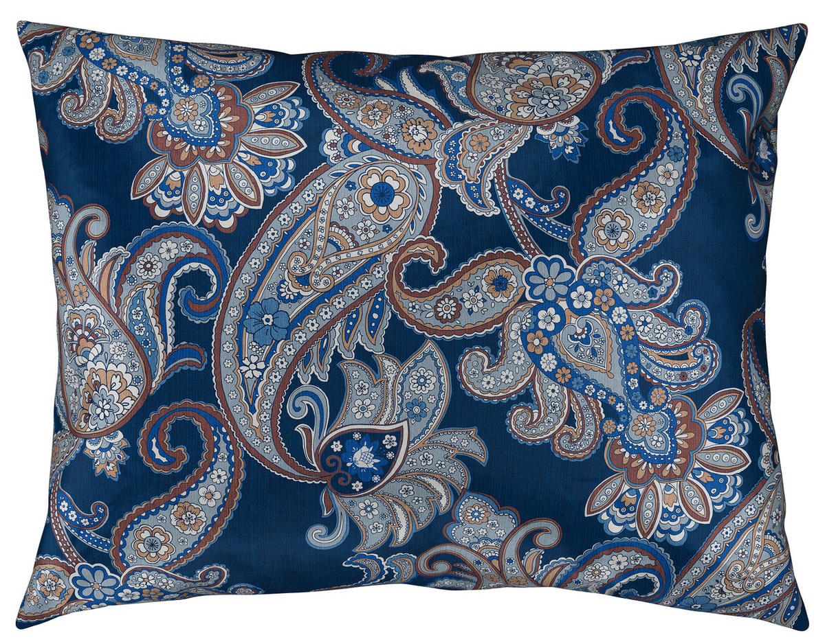 POSTEĽNÁ BIELIZEŇ, satén, modrá, 140/200 cm - modrá, Basics, textil (140/200cm) - Novel